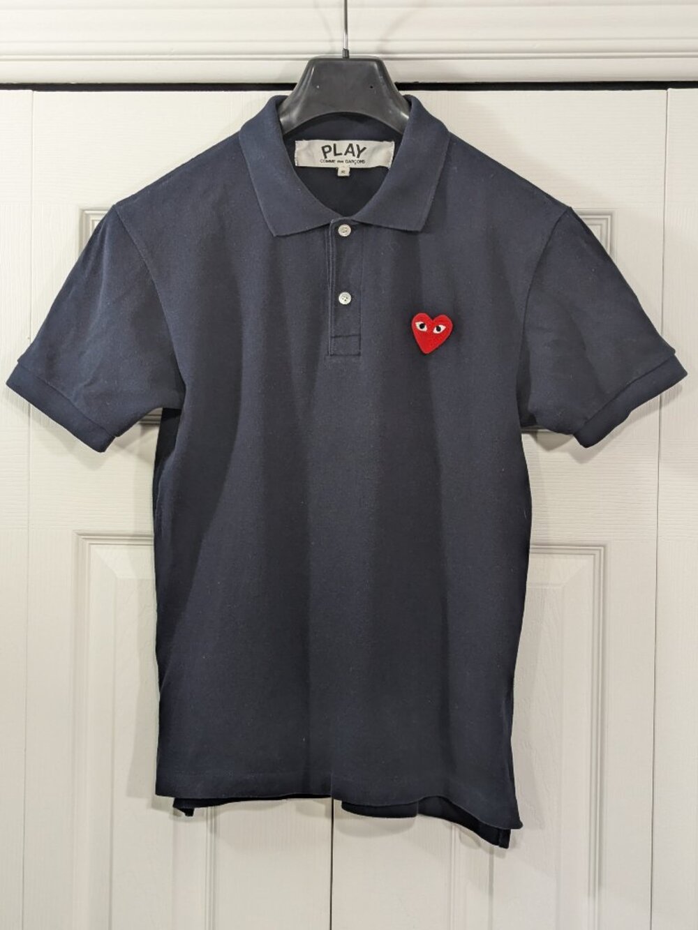 Comme des Garçons Navy Short Sleeve Polo Shirt